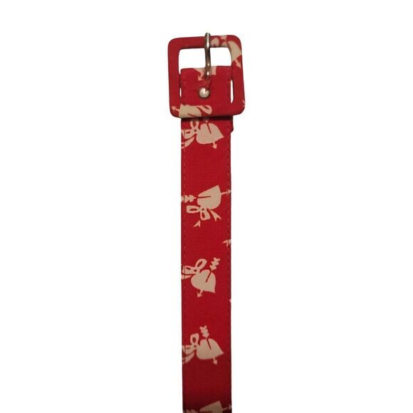 Carol Anderson Vintage Red Collard Dress w/Belt | Size 4 - Picture 5 of 9